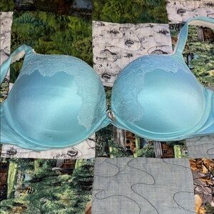 Victoria's Secret Light Blue Lace Bra